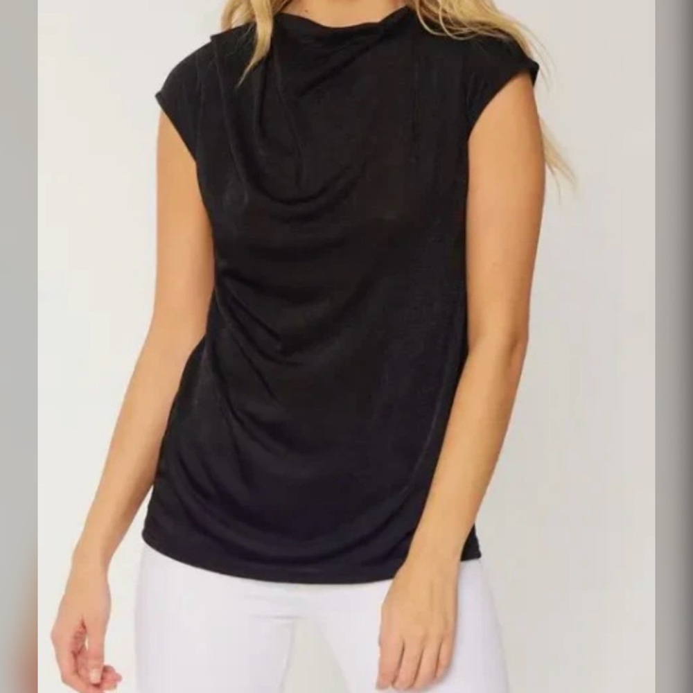 Cowl Neck Sleeveless Top